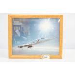 Concorde Framed Print BA Landor Livery - 13" x 16"