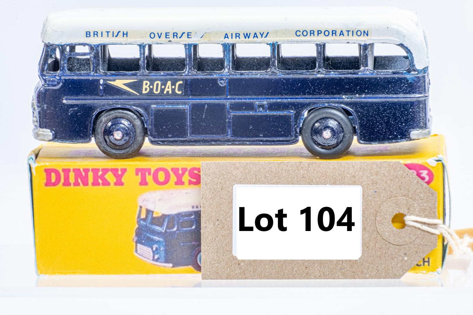 Dinky Single Decker Bus - B.O.A.C. - Code 3 & Reproduction Box