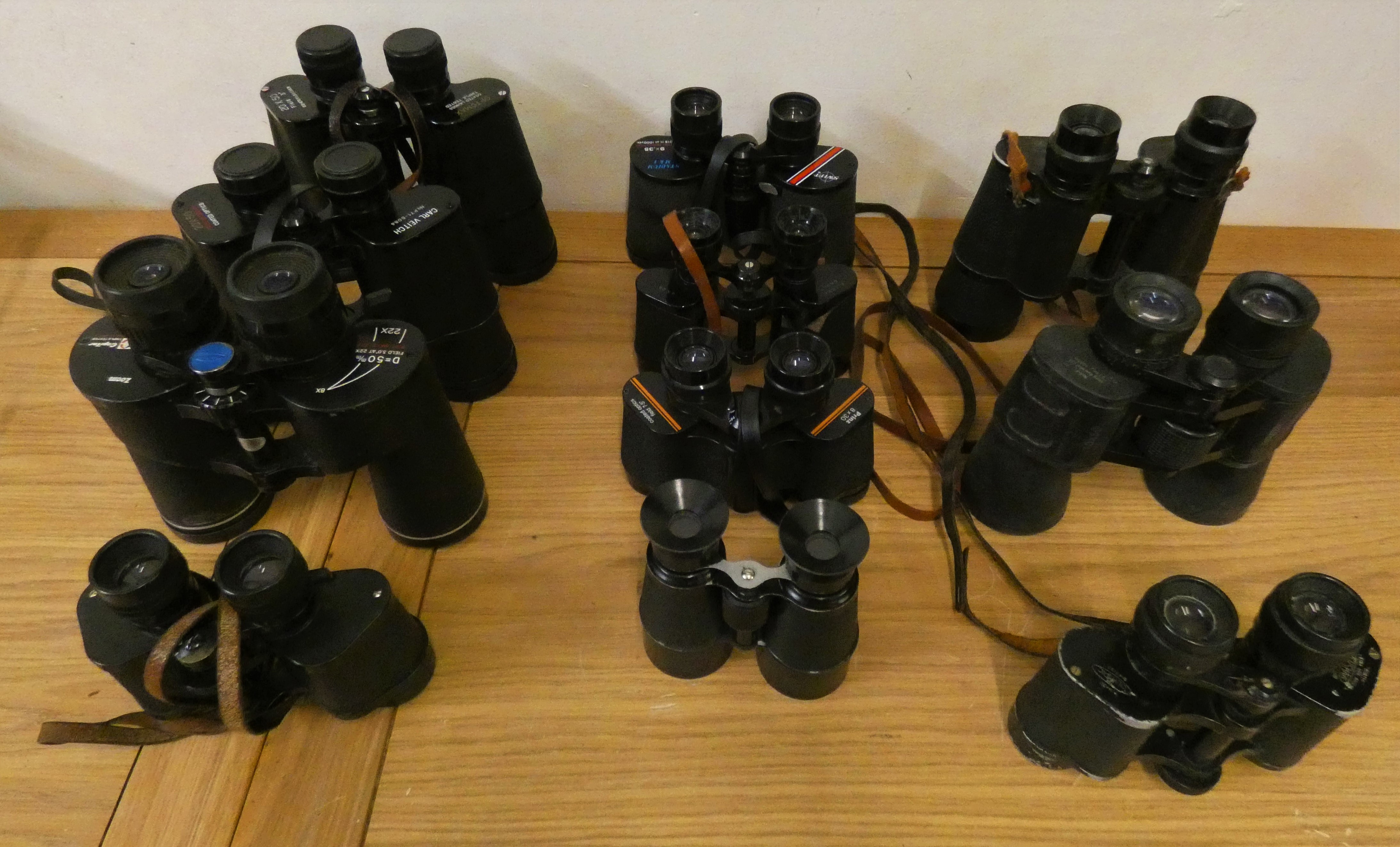Seventeen pairs of cased binoculars, to include Barr & Stroud and Mark Scheffel (2). - Image 2 of 2