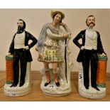 A pair of Staffordshire gentlemen, Moody and Sankey, together with a another of a Scotsman in a kilt