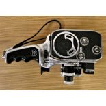 A Bolex paillard D8L cine camera, case