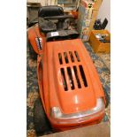 A MTD RH115B ride on mower with grass collector, Briggs and Stratton 11.5 hp motor, unused for
