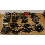 A collection of camera's and accessories, to include Rollei, Zeiss and Pentax.