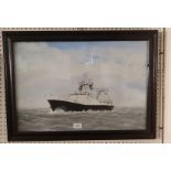 Len Russell, G.S. Forester, watercolour of a trawler, dated 1989, a signed print after Adrian P