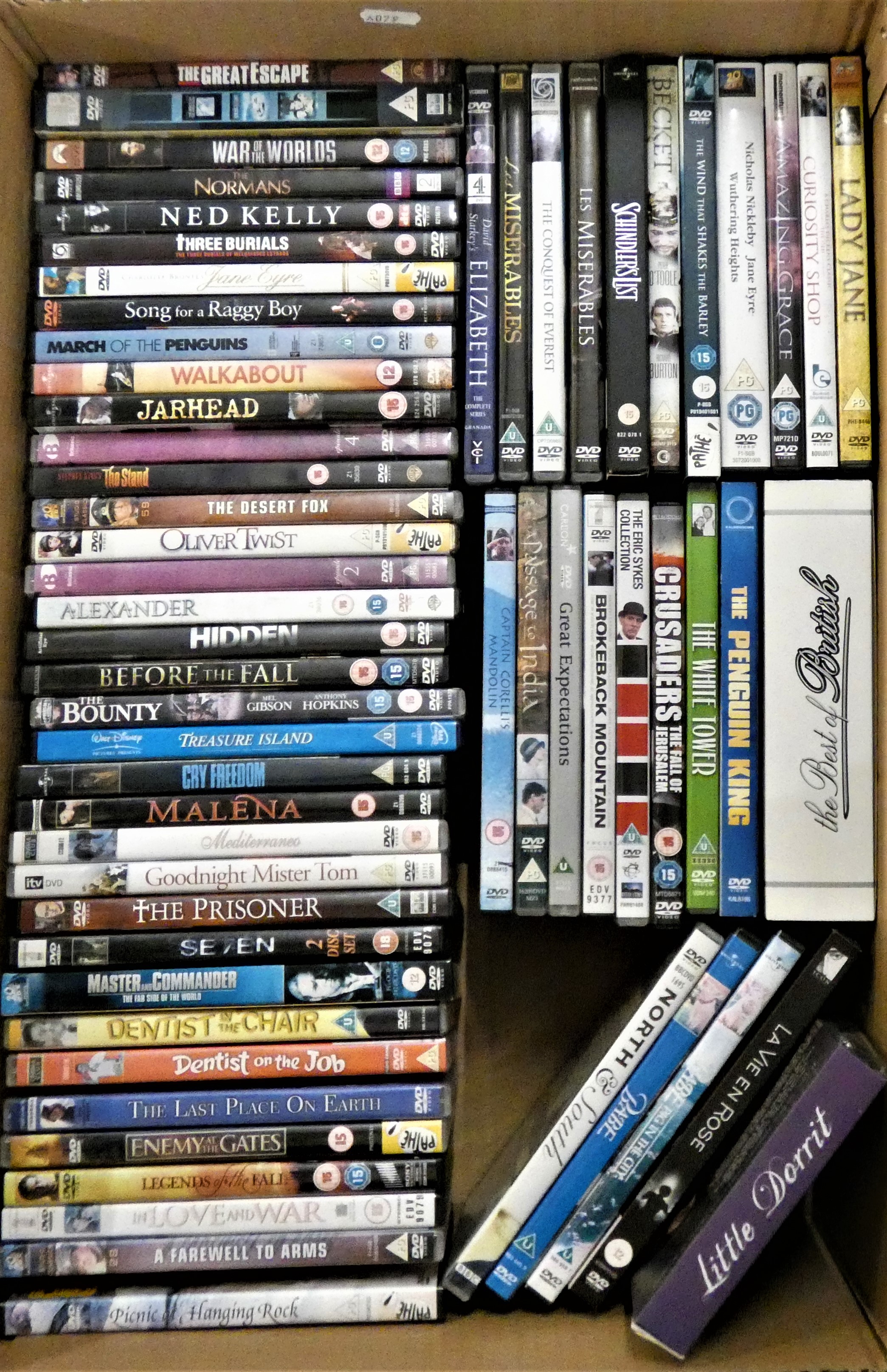 A large collection of DVDs, approximately 100 (2).