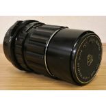 A Takumar for Ashahi Pentax 6 x 7 SMC 200/4 lens, case.