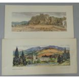 Two unframed L.N.E.R. carriage prints, Balmoral and Sterling Castle (2).