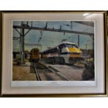 Terence Cuneo (British, 1907-1996), Intercity, a limited edition print 333/500, 65 x 80 cm.