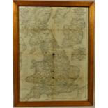A Bradshaw's Railway Map of G.B. and Ireland, dated August 1873, 70 x 53 cm, reverse print