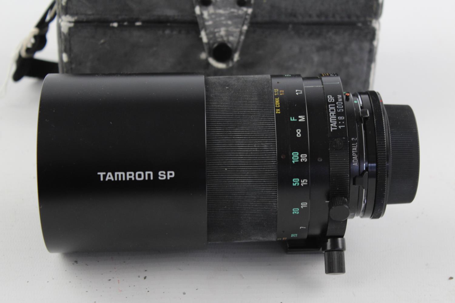 Tamron SP 500mm F/8 Tele Macro BBAR MC Mirror Camera Lens w/ Caps, Filters & Original Case Canon - Image 2 of 9