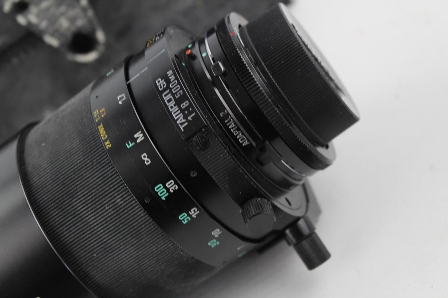 Tamron SP 500mm F/8 Tele Macro BBAR MC Mirror Camera Lens w/ Caps, Filters & Original Case Canon - Image 3 of 9