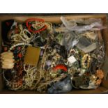 A large quantity of costume jewellery.