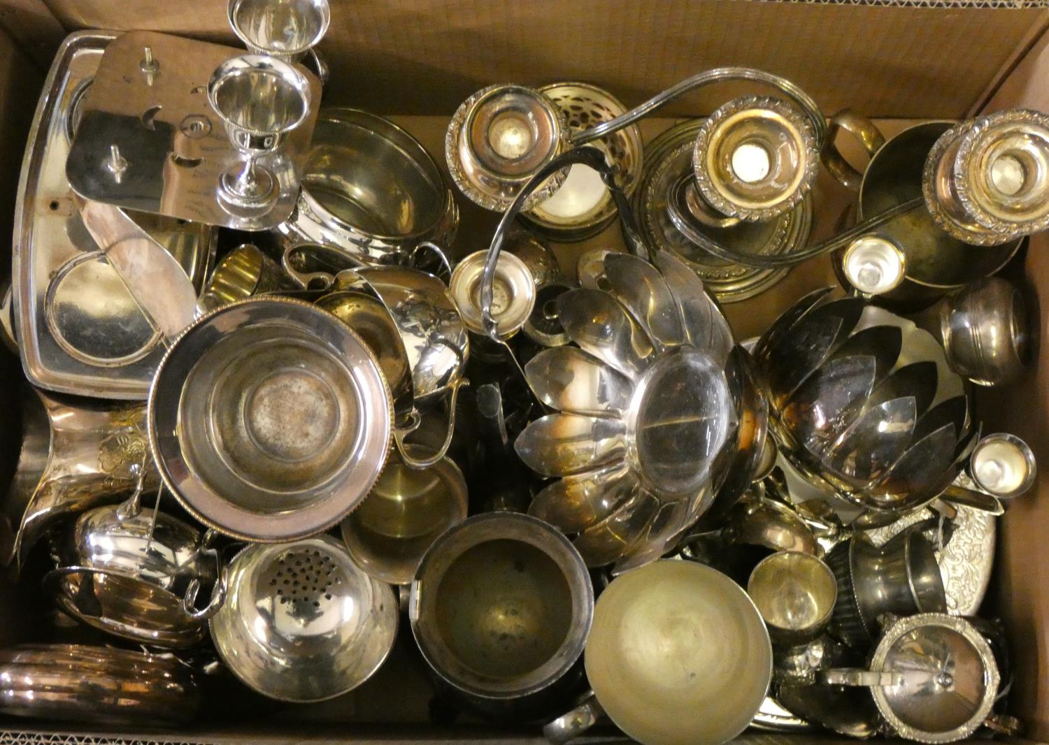 A quantity of plated wares.