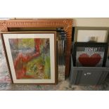 JMR monogram, The Hollows, oil, two mirrors and various prints.