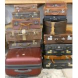 15 various suitcases and briefcases (15).
