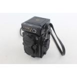 Yashica Mat-124G Medium Format TWIN LENS CAMERA Yashinon 80mm F/3.5 Lens w/ Caps & Case NOTE: