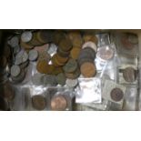 A quantity of pre decimal copper and nickel coinage