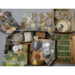 A quantity of wrist and pocket watch spares.