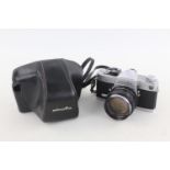 Minolta SR-7 SLR Film Camera Minolta Auto Rokkor-PF 58mm F/1.4 Lens w/ Original Case This set is