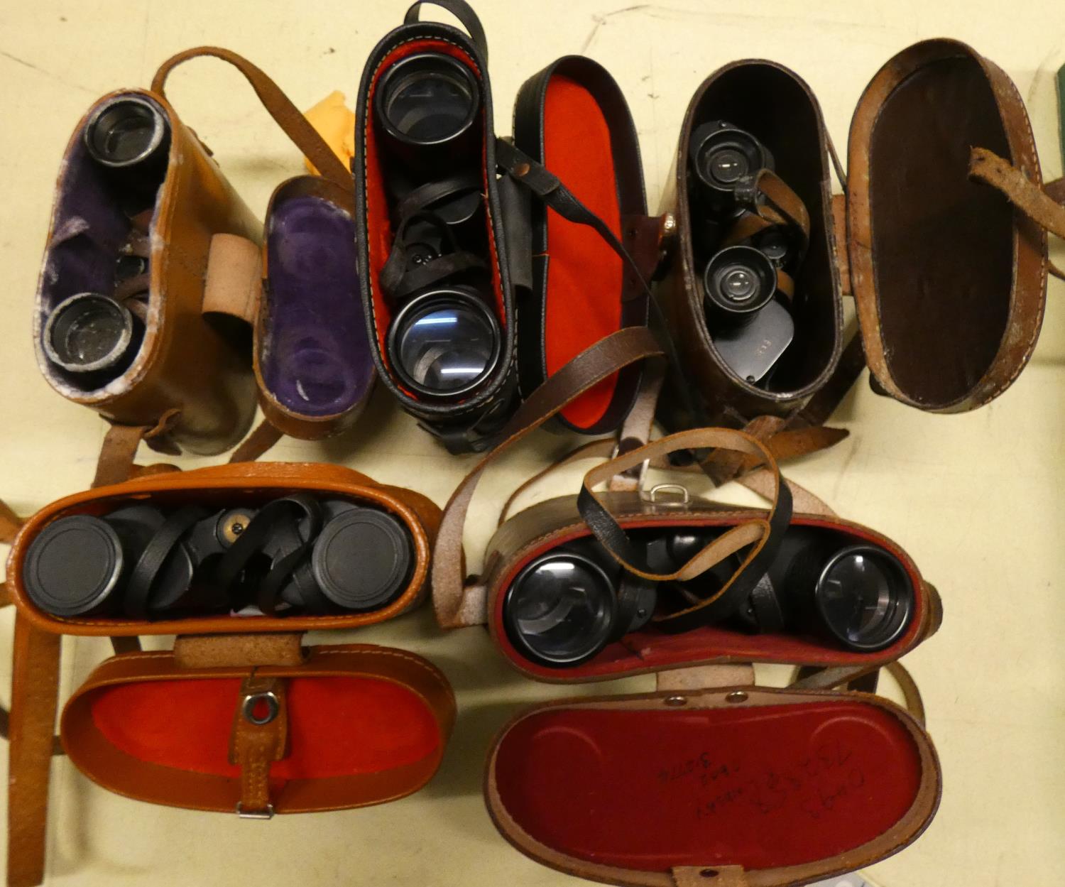 A collection of seventeen pairs of binoculars, makers to include, Miranda, Tasco, Beck Kassel, and - Image 2 of 2