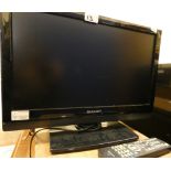 A Samsung LCD 19 inch LCD TV, together with a Sharp 19 inch LCD TV model number SH7E (2)