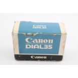 Canon Dial 35 Half Frame Film Camera Canon SE 28mm F/2.8 Lens Original Case & Box Sold as UNTESTED