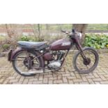 1954 Triumph Terrier, 150 cc. Registration number OVC 625 (see text). Frame number T5846. Engine