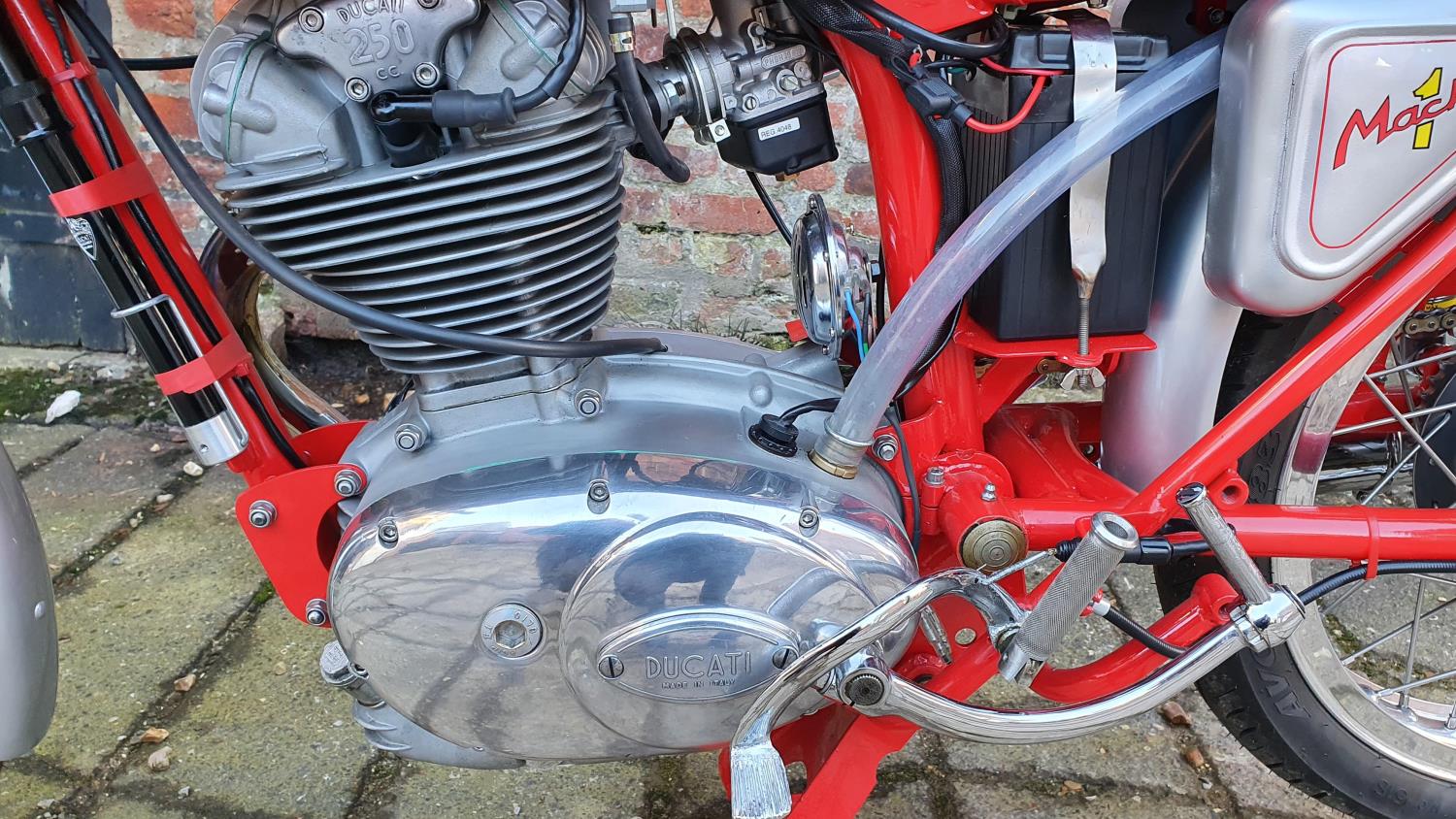 1966 Ducati Mach 1, 250 cc. Registration number ABW 959D. Frame number not stamped. Engine number - Image 5 of 13