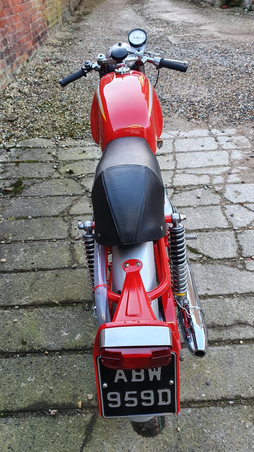 1966 Ducati Mach 1, 250 cc. Registration number ABW 959D. Frame number not stamped. Engine number - Image 4 of 13