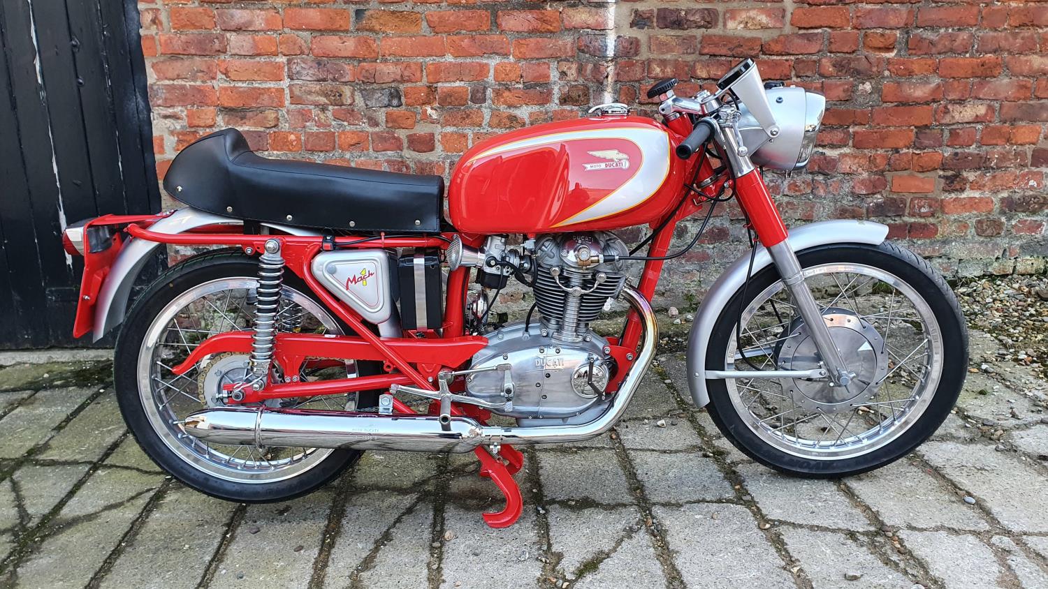 1966 Ducati Mach 1, 250 cc. Registration number ABW 959D. Frame number not stamped. Engine number