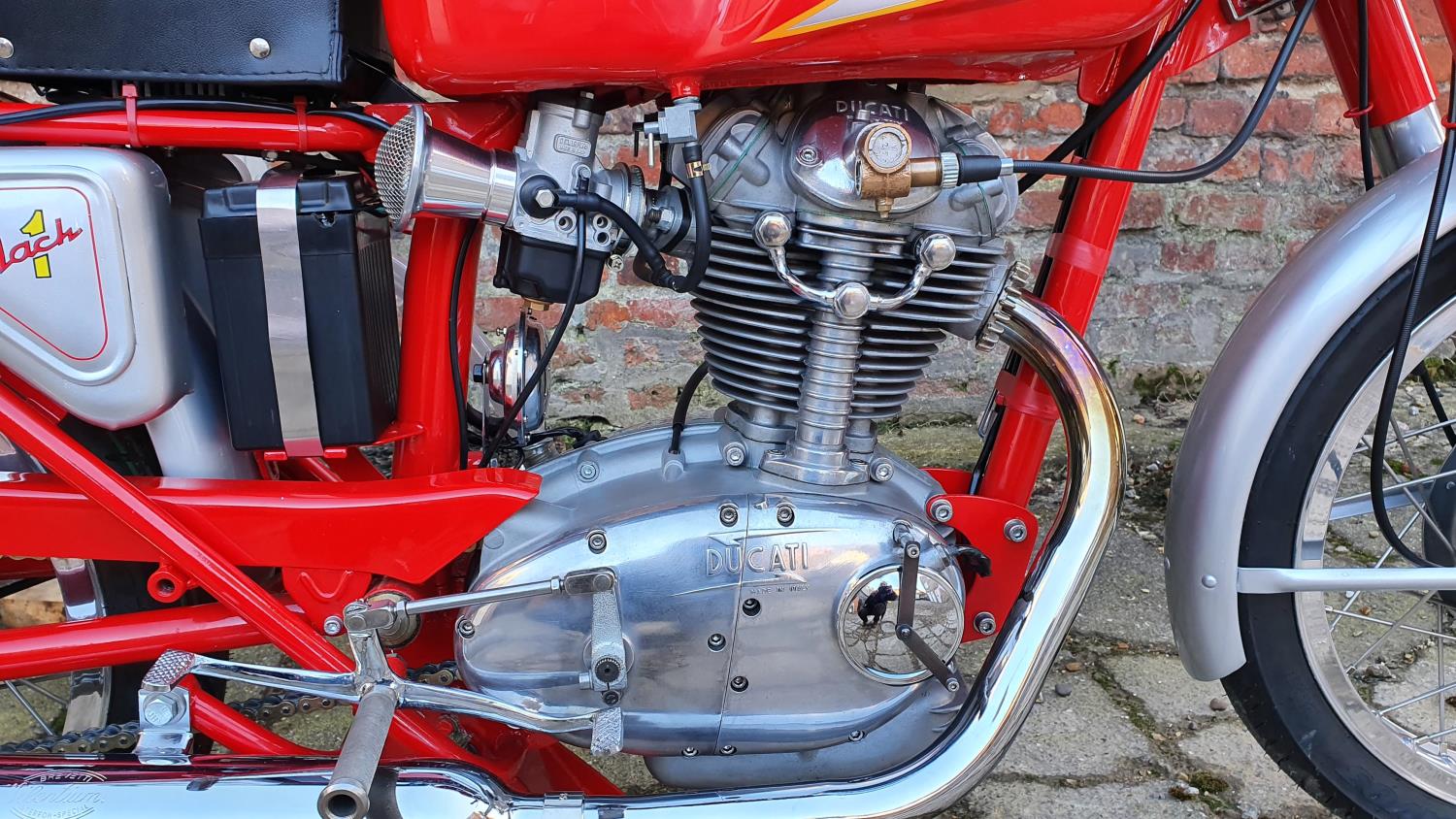 1966 Ducati Mach 1, 250 cc. Registration number ABW 959D. Frame number not stamped. Engine number - Image 7 of 13