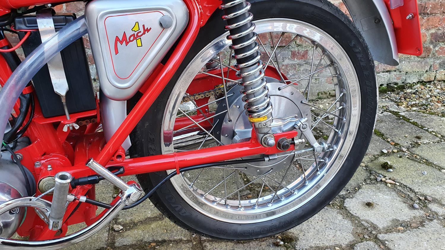 1966 Ducati Mach 1, 250 cc. Registration number ABW 959D. Frame number not stamped. Engine number - Image 9 of 13