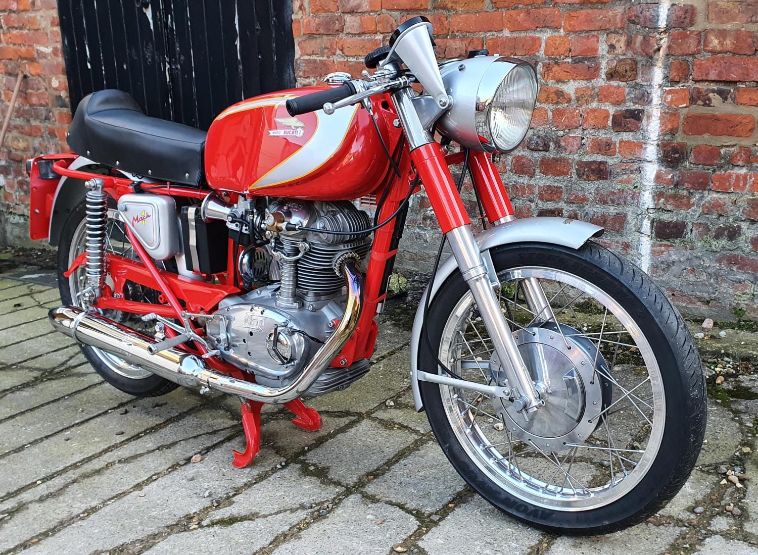 1966 Ducati Mach 1, 250 cc. Registration number ABW 959D. Frame number not stamped. Engine number - Image 13 of 13