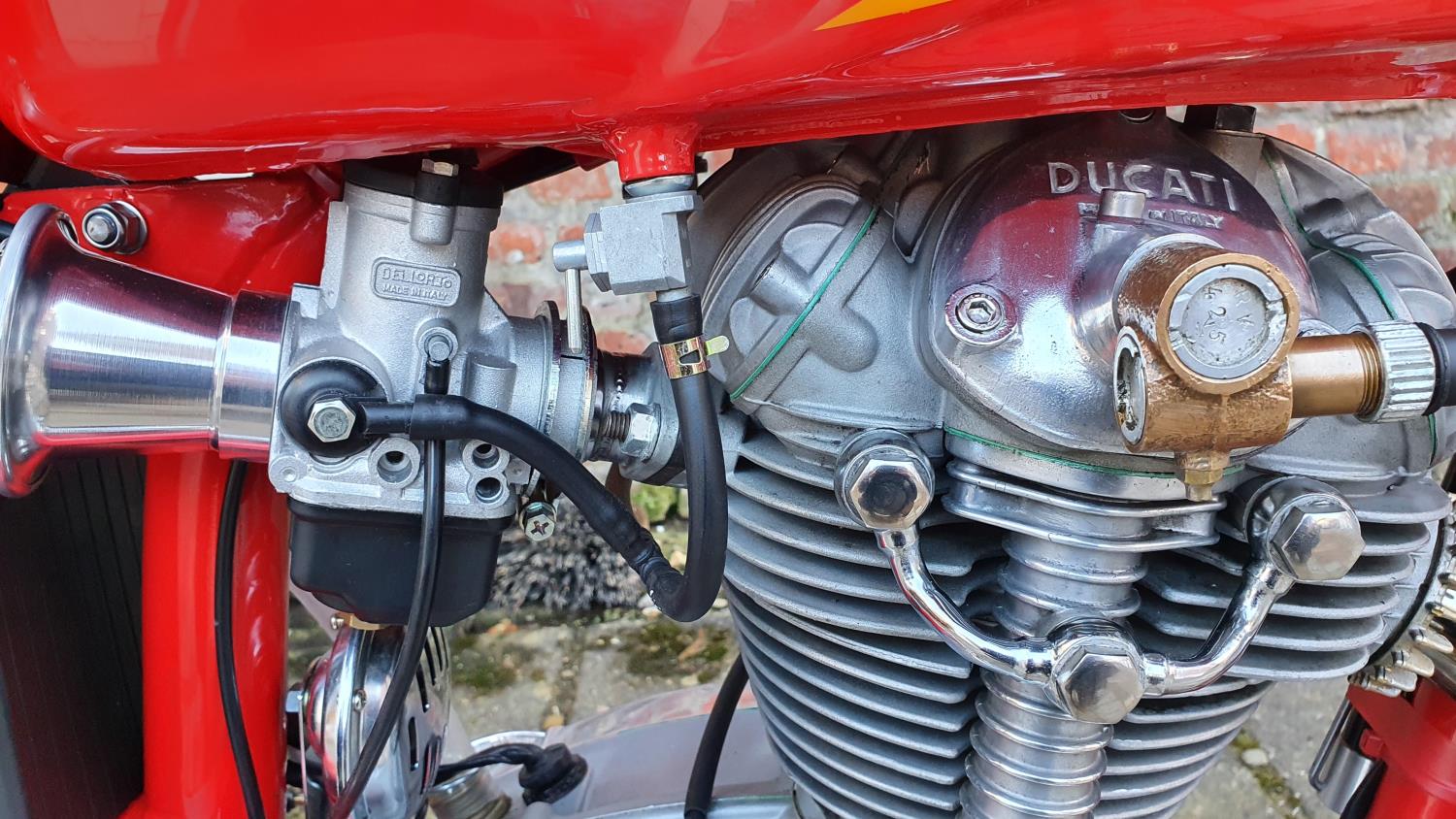 1966 Ducati Mach 1, 250 cc. Registration number ABW 959D. Frame number not stamped. Engine number - Image 12 of 13