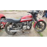 1994 Kawasaki GT550, 553cc. Registration number L125 UOR (see text). Frame number KZ550S 018185.