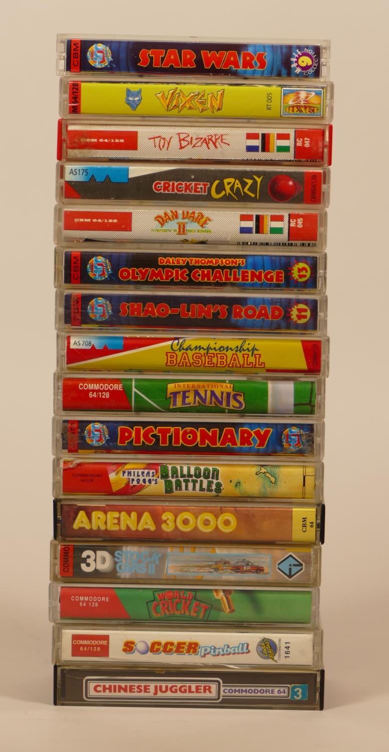 Collection of eighty Commodore 64 boxed cassette games with instructions, to include- Star Wars, - Image 3 of 6