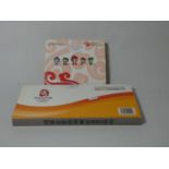 Two boxed limited edition mascot sets, commemorating the Beijing 2008 Olympic Games, with outer