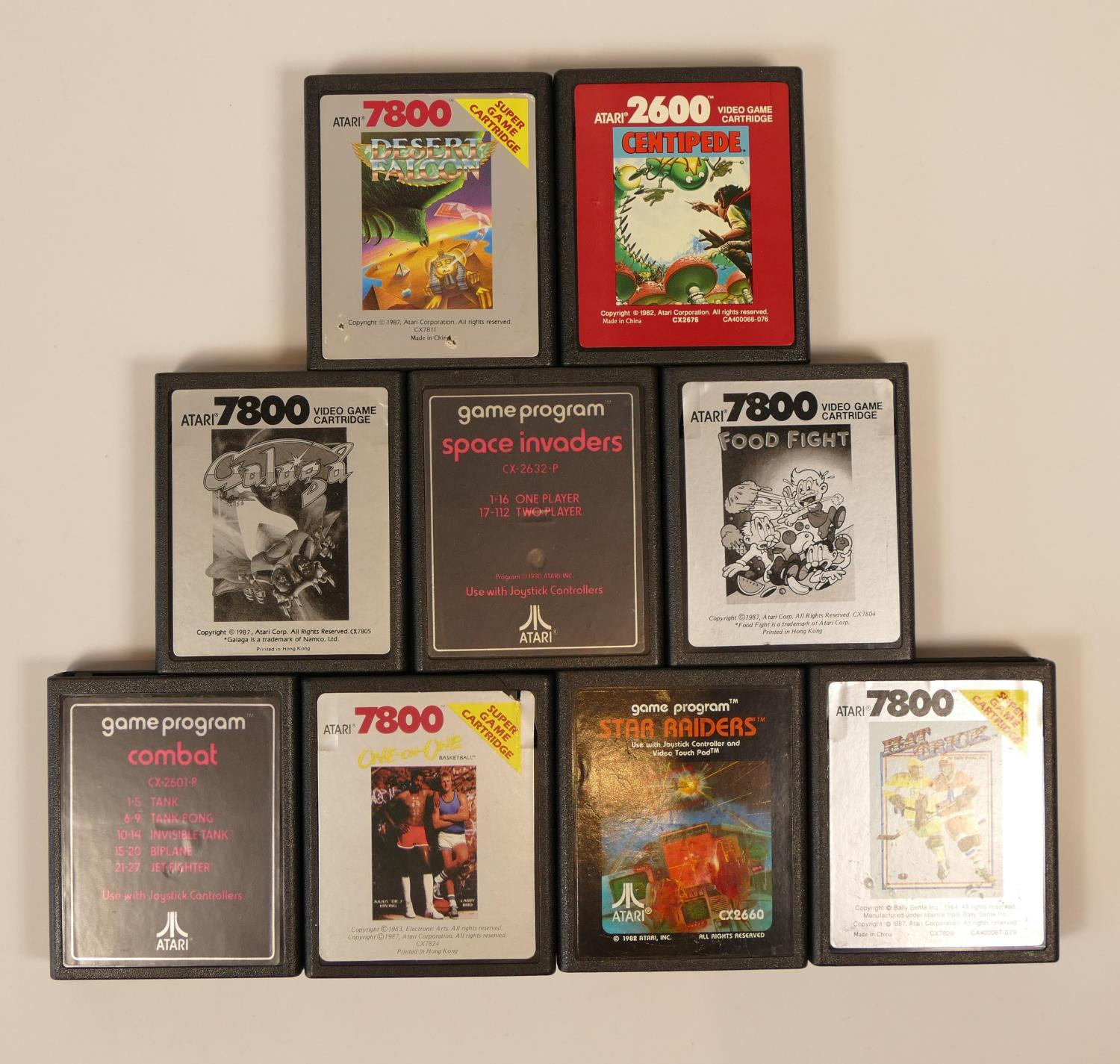 Atari 7800 video game system with power supply, two ministick controllers, selection of fifteen - Image 5 of 5