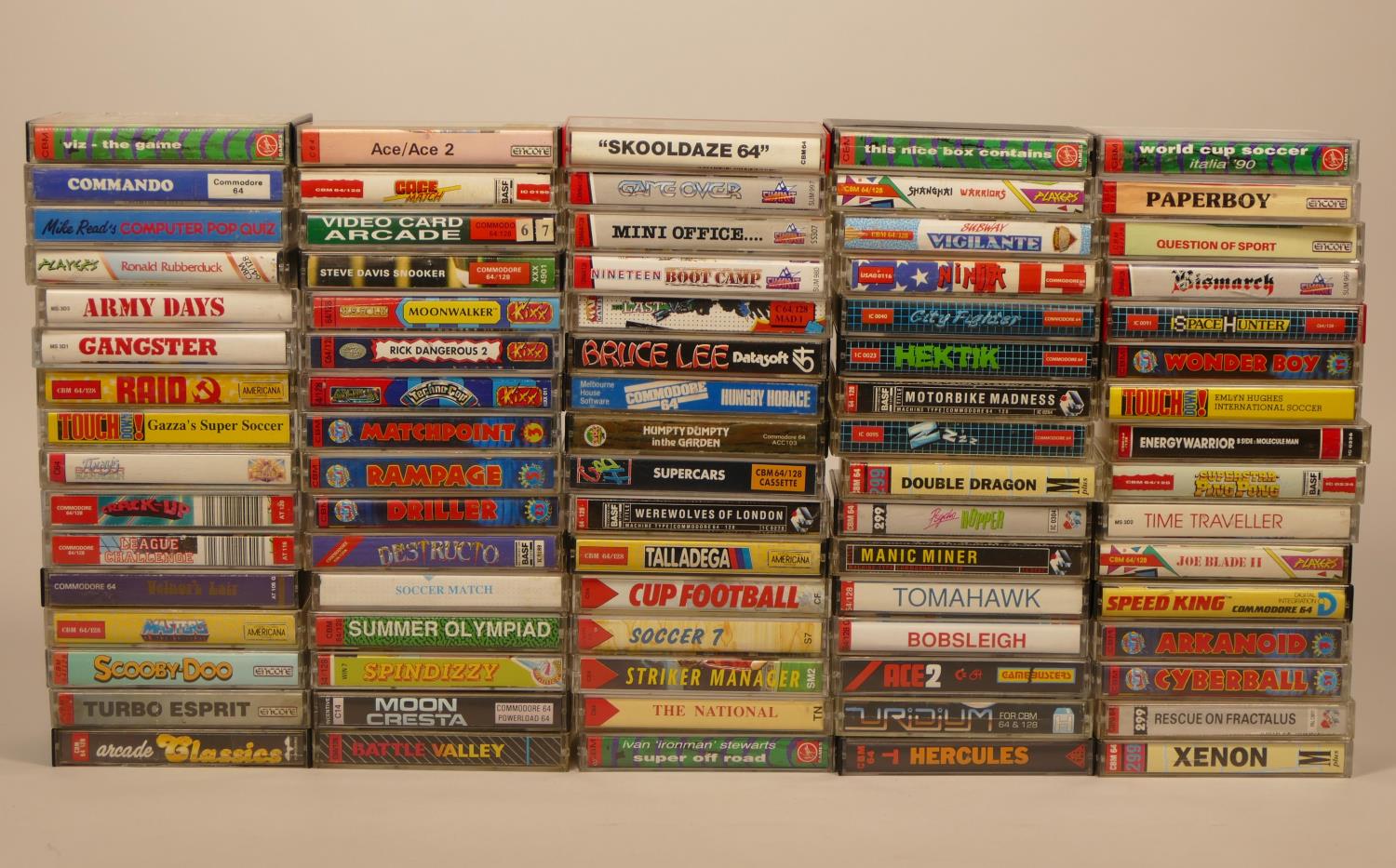 Collection of over seventy Commodore 64 boxed cassette game all with instructions, to include-