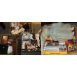 A collection of games, toys to include a tin plate battery operated Father Christmas (4)