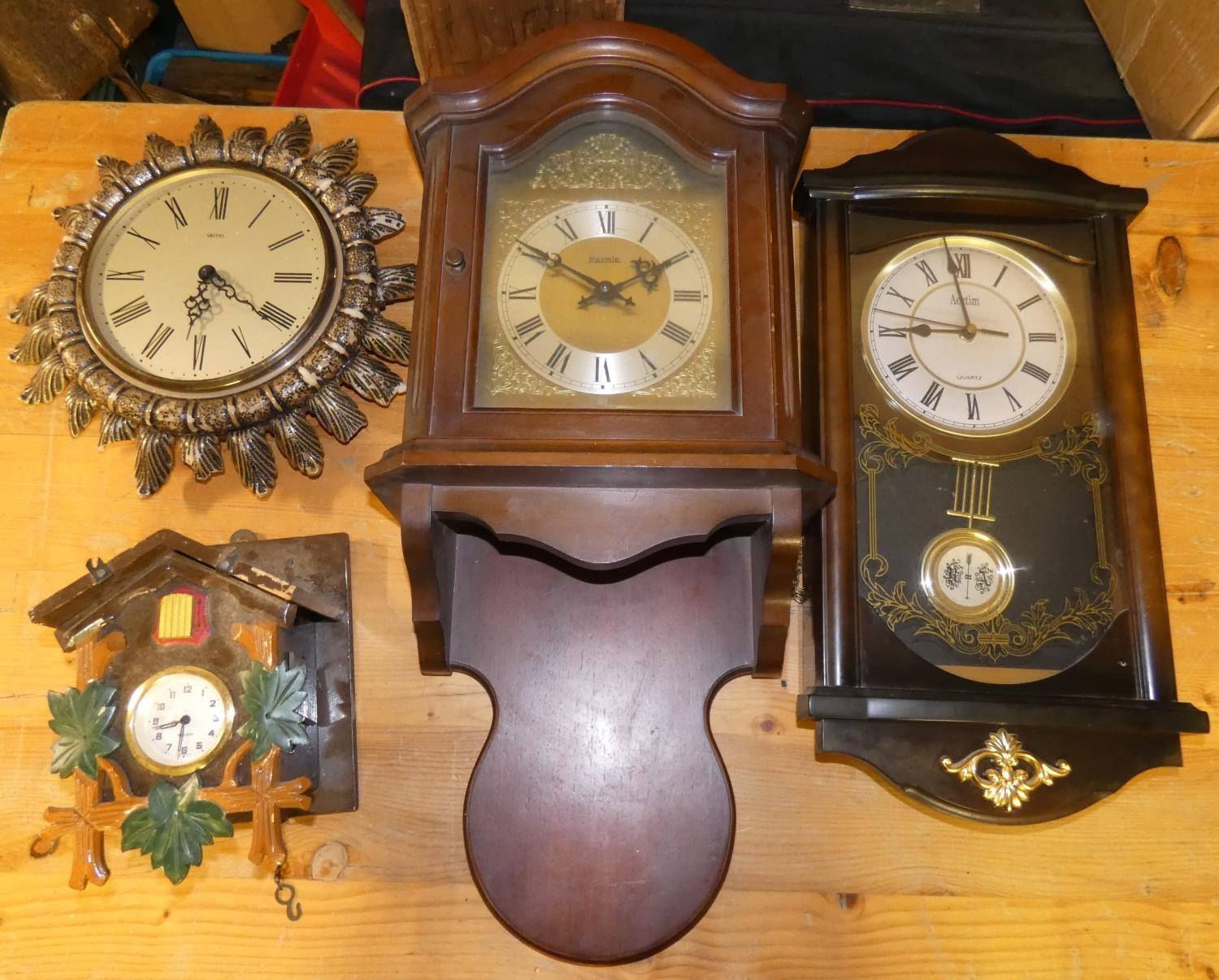 Wall, mantle, alarm and carriage clocks including a Teasmaid in 5 boxes. - Image 3 of 6