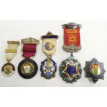 A silver and enamel Royal Masonic Institute for Girls jewel, Birmingham 1919 and other silver and