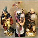 Royal Doulton figurines, to include "Friar Tuck" HN2143, "The Jester" HN 2016, "The Pied Piper" HN