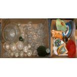A Carlton ware salad dish, Sylva vase, Kingston pottery golden retriever, boxed harmonica, Meikai