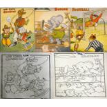 Ern Shaw (1891-1986) 3 original artwork from the animal antics colouring book - watercolours