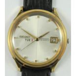 Seiko, Sea Lion gilt metal gentleman's automatic wristwatch, circa 1966, the silvered dial with date