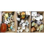 Three boxes of miscellaneous ceramics including, Maling fruit dishes, 4 piece tea service 'Ann