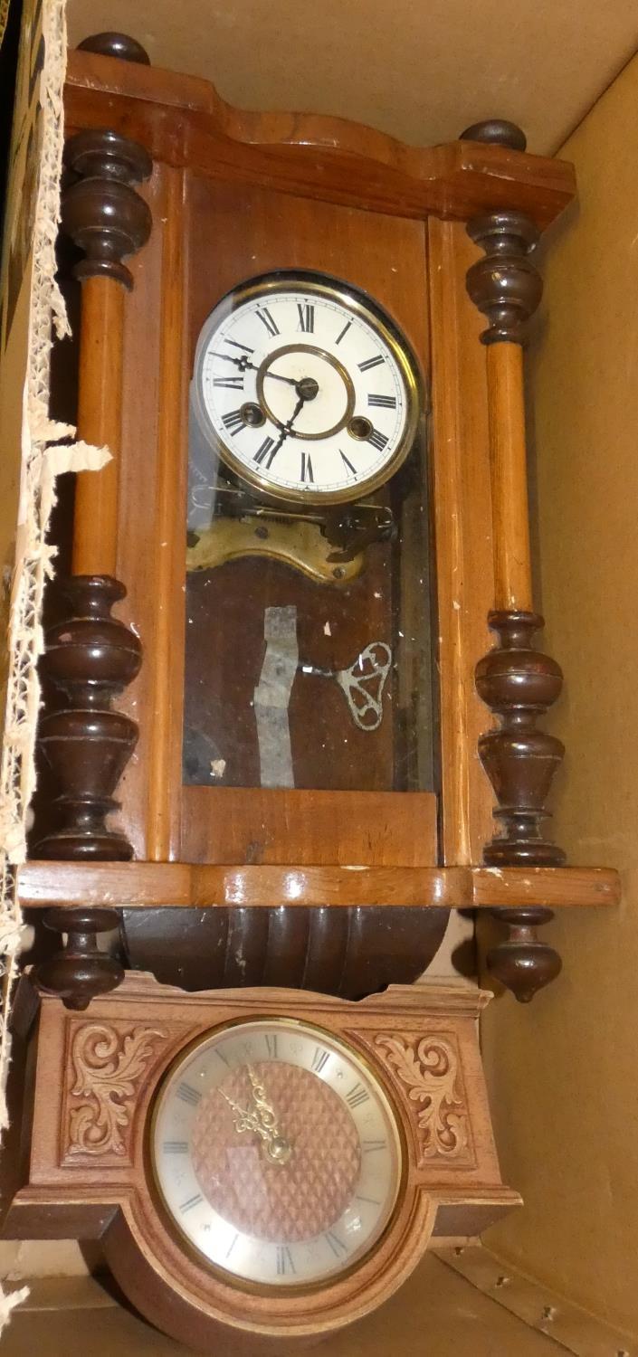 Wall, mantle, alarm and carriage clocks including a Teasmaid in 5 boxes. - Image 2 of 6
