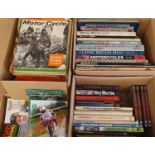 A collection of Motorcycle related books, including Ultimate Racers and copies of Motorcycle