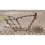 A Norton pre featherbed frame with swing arm, number J 458818, may be a Model 19?